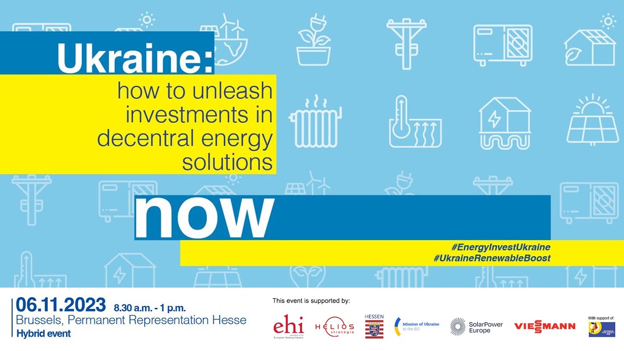 Ukraine: how to unleash investments in decentral energy solutions (UA)