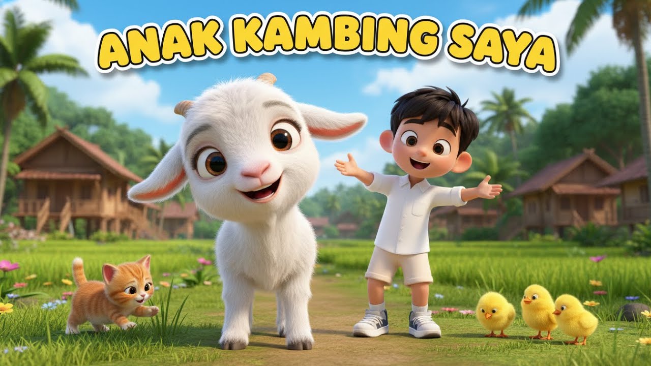 Anak Kambing Saya 🐐 | Lagu Anak Anak Indonesia 3D Lucu 🎶 | Animasi Anak Terpopuler