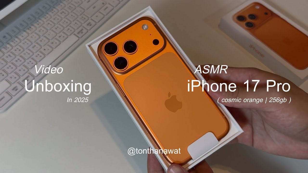 ASMR / unbox iPhone 17 Pro Cosmic Orange 256GB