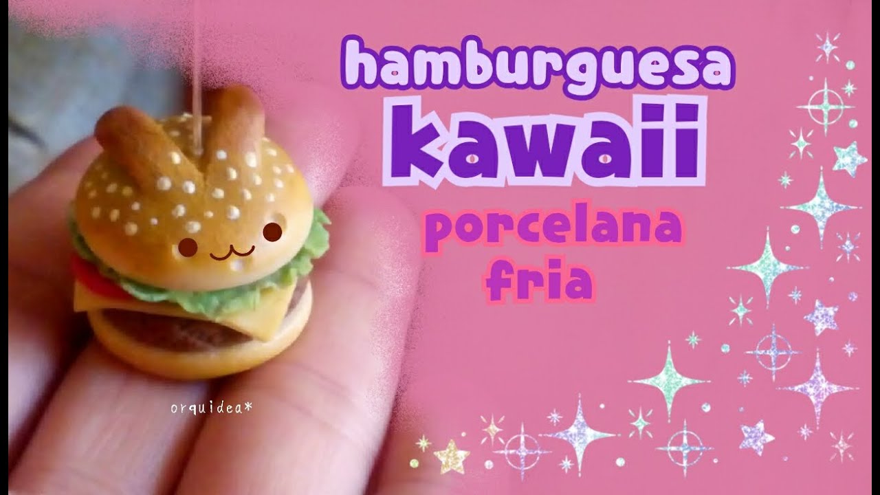 Hamburguesa kawaii conejito 🐰PORCELANA FRIA