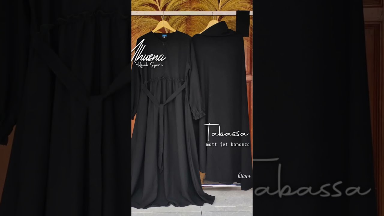 Koleksi Gamis Hitam #gamis #hijab #gamissyari #abaya