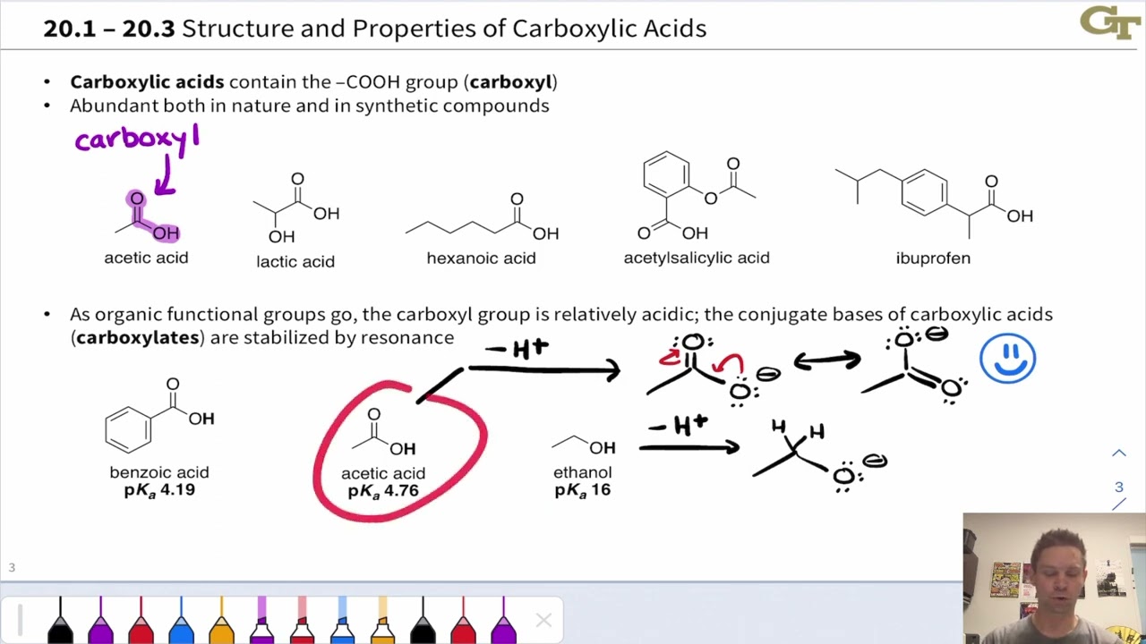 Introducing Carboxylic Acids; Acidity of Carboxylic Acids