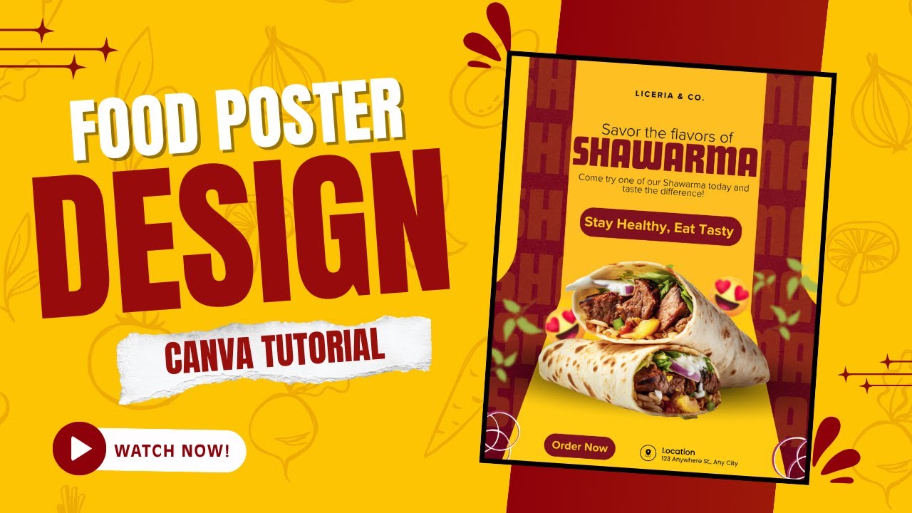 Stunning Food Poster Design 😋