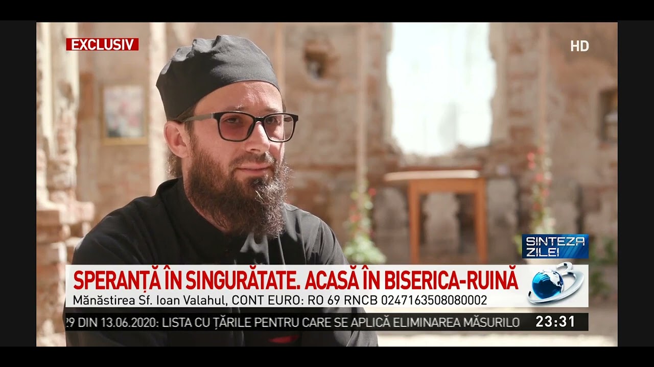 Cel mai izolat dintre pământeni - Reportaj ANTENA 3 la Mănăstirea Sfântul Ioan Valahul în 2020
