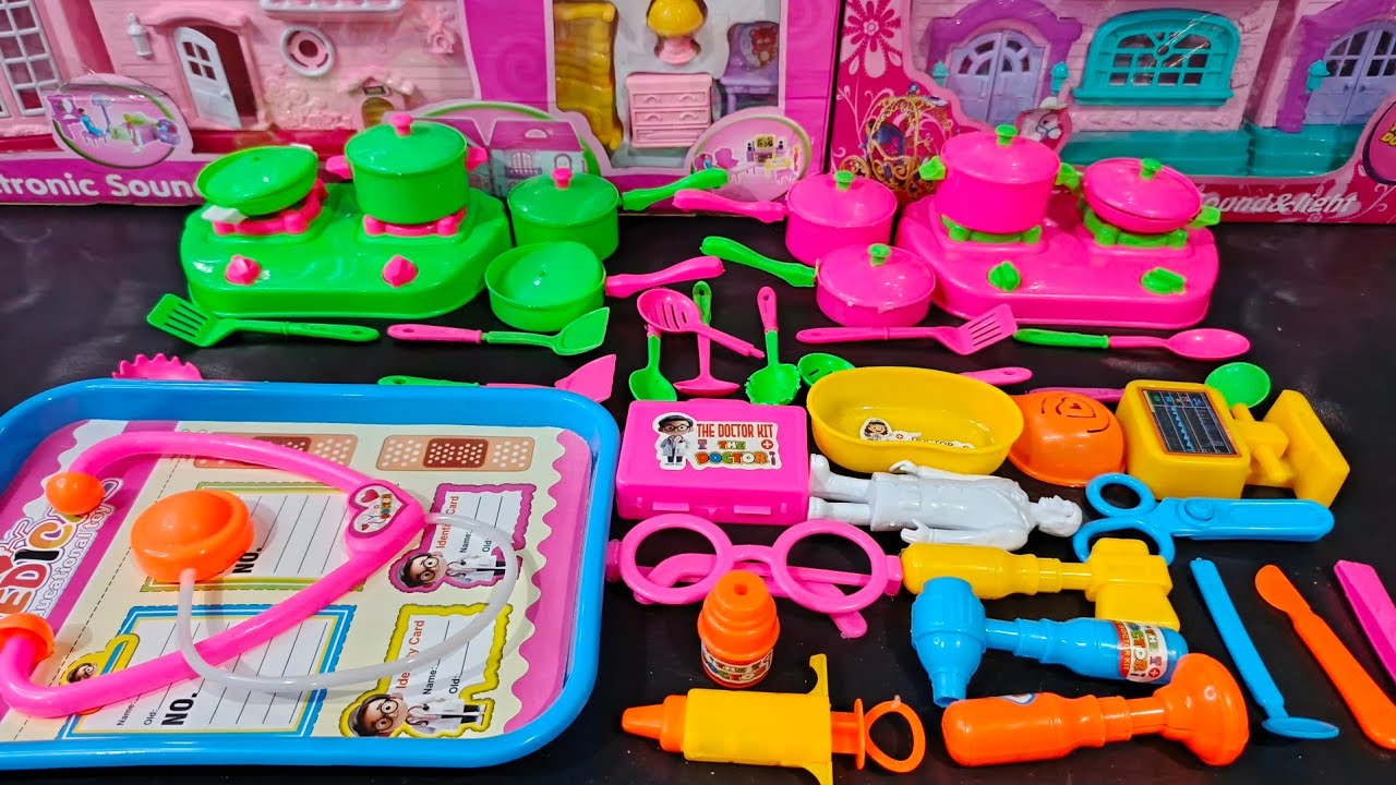 5 Minutes Satisfying with Unboxing Hello Kitty KITCHEN Set | Miniature DOCTOR Set Cup with Toy