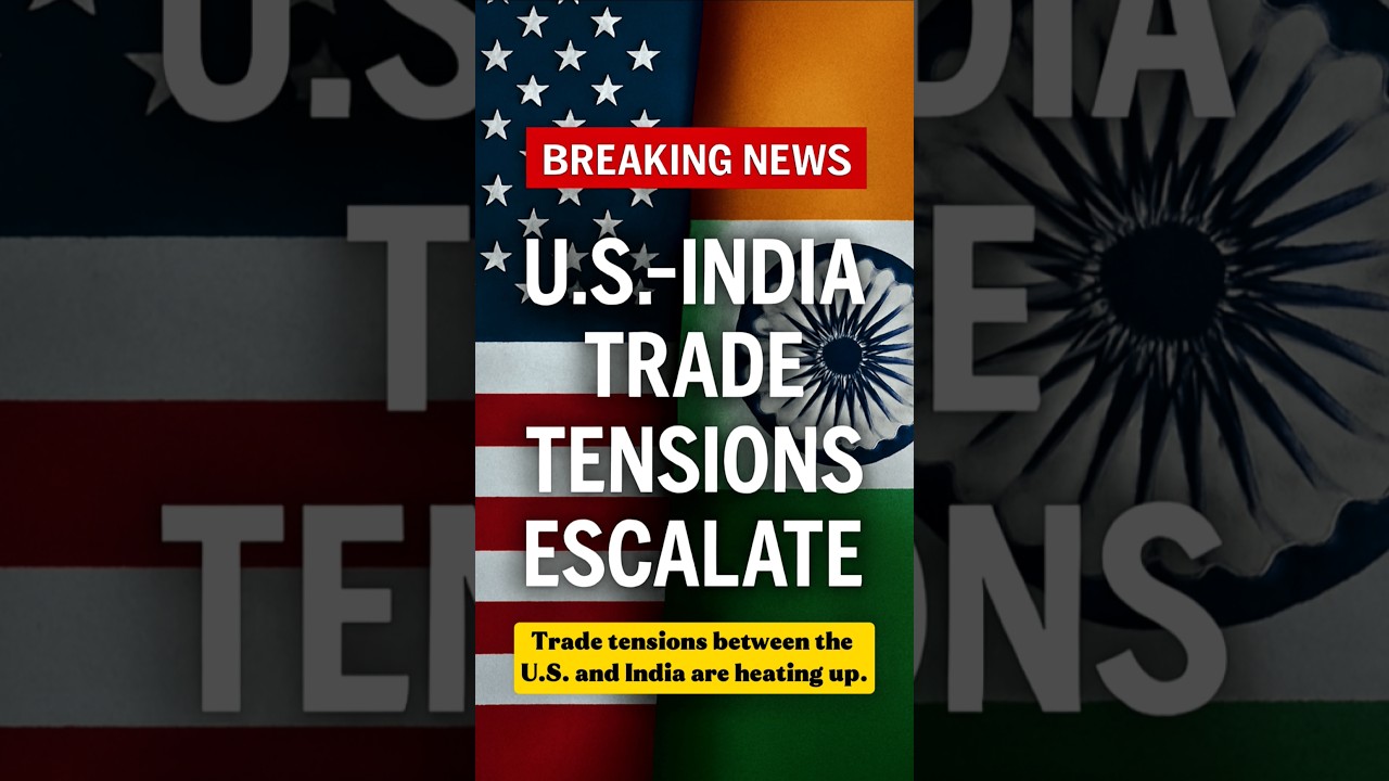 🚨 U.S.-India Trade Tensions Heat Up! President Trump announces a 25% tariff on Indian imports.