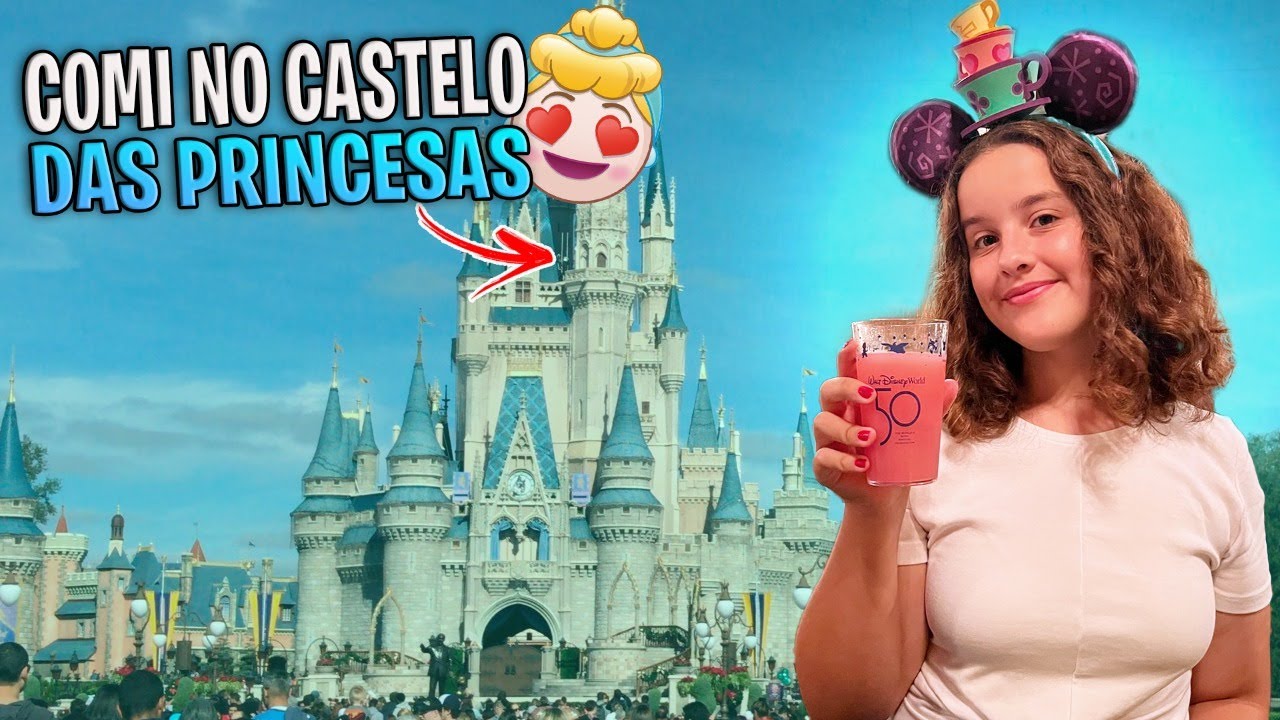 COMO QUE É DENTRO DO CASTELO DA CINDERELA DA DISNEY- JANTEI NO RESTAURANTE MAIS CONCORRIDO DA DISNEY