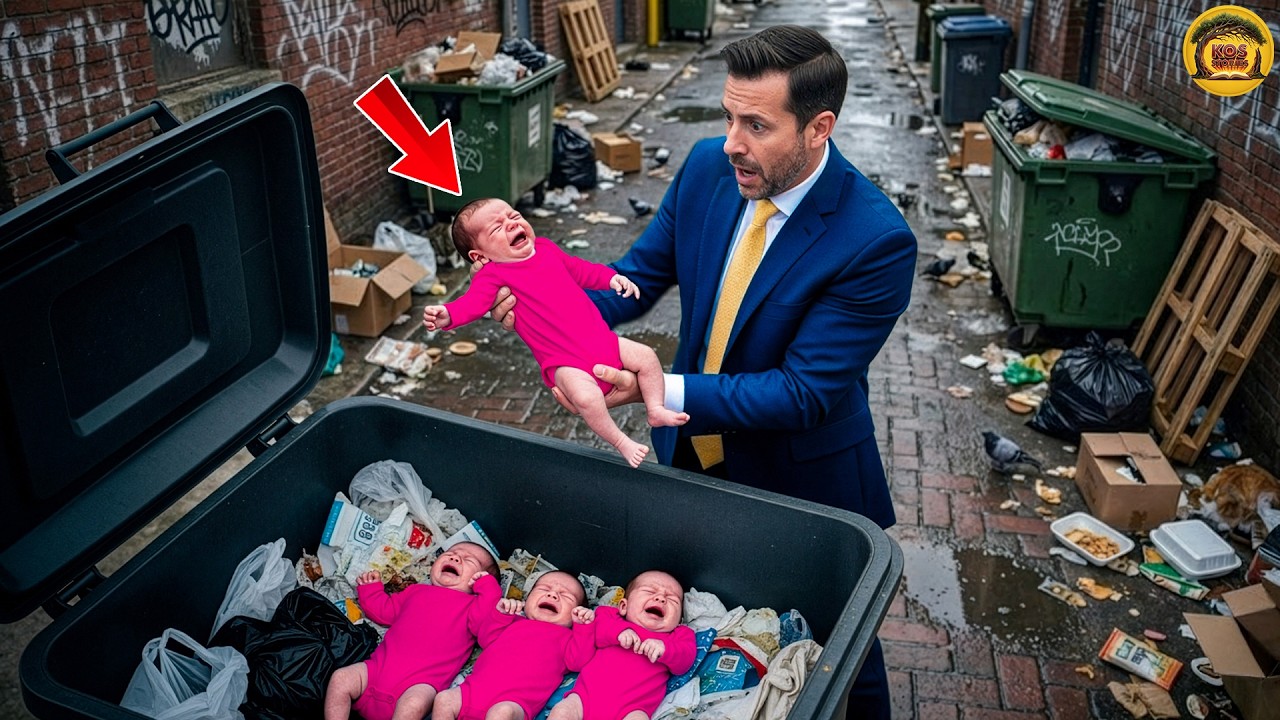 A Millionaire Comes Home To Find 4 Girls Crying In A Trash Can. The Truth Shocks Him Deeply…