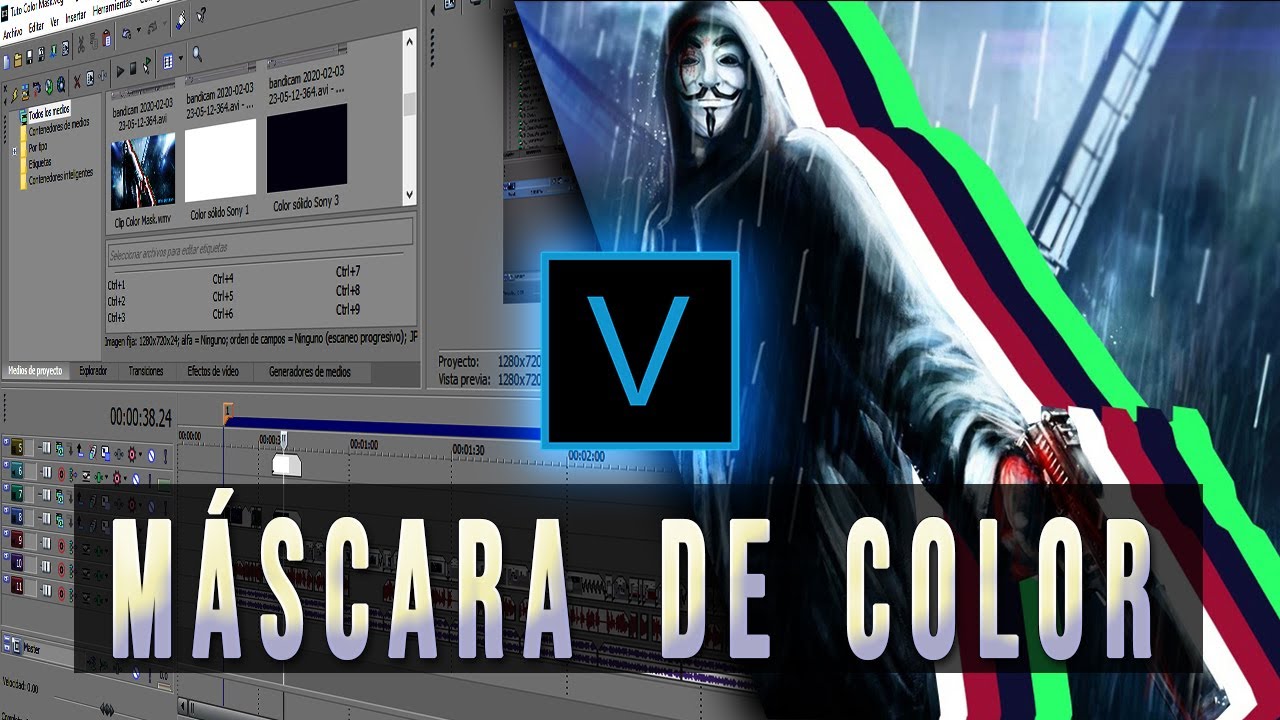 Tutorial Efecto de MÁSCARA de COLOR - Sony Vegas Pro