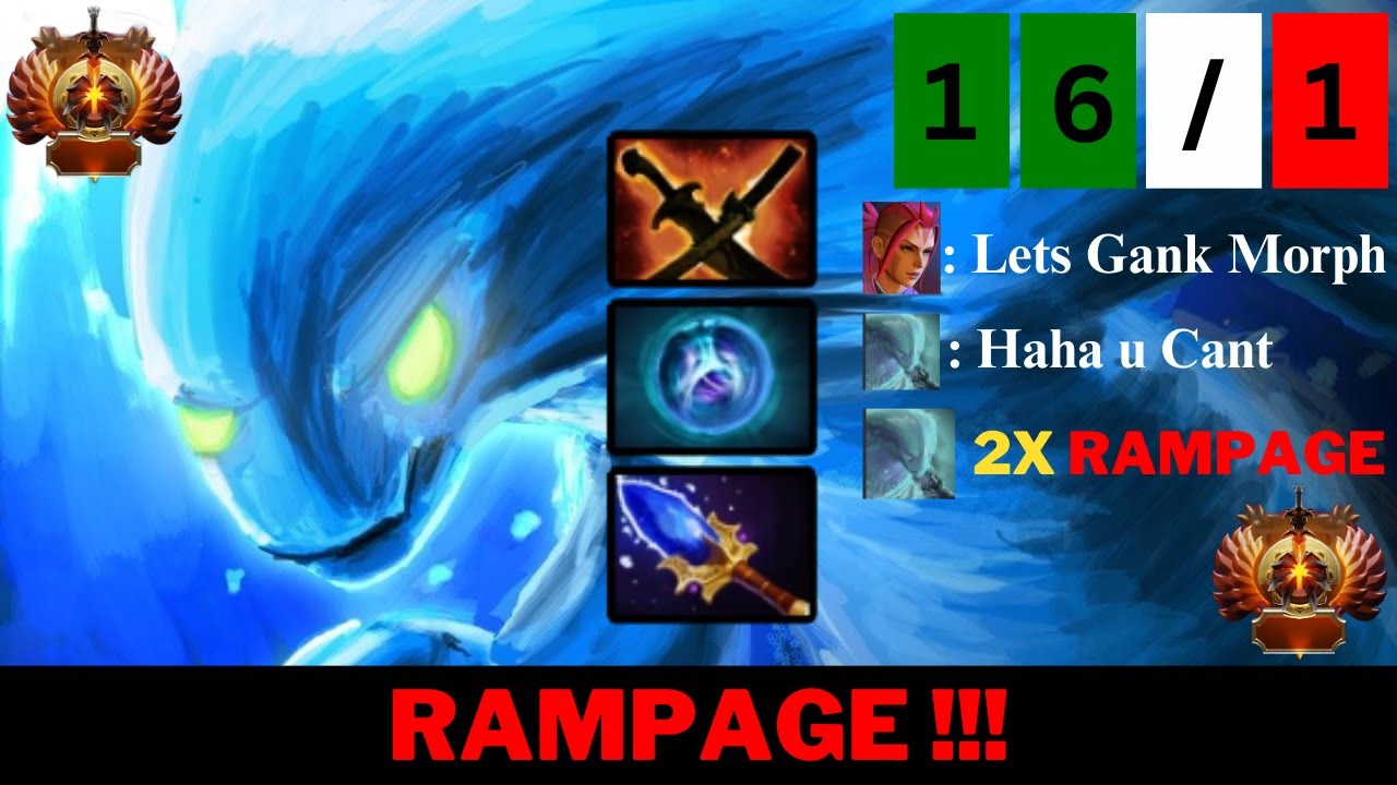 Morphling On RAMPAGE Divine Player With Very Impressive Farming and Killing Skills Dota 2 #dota2