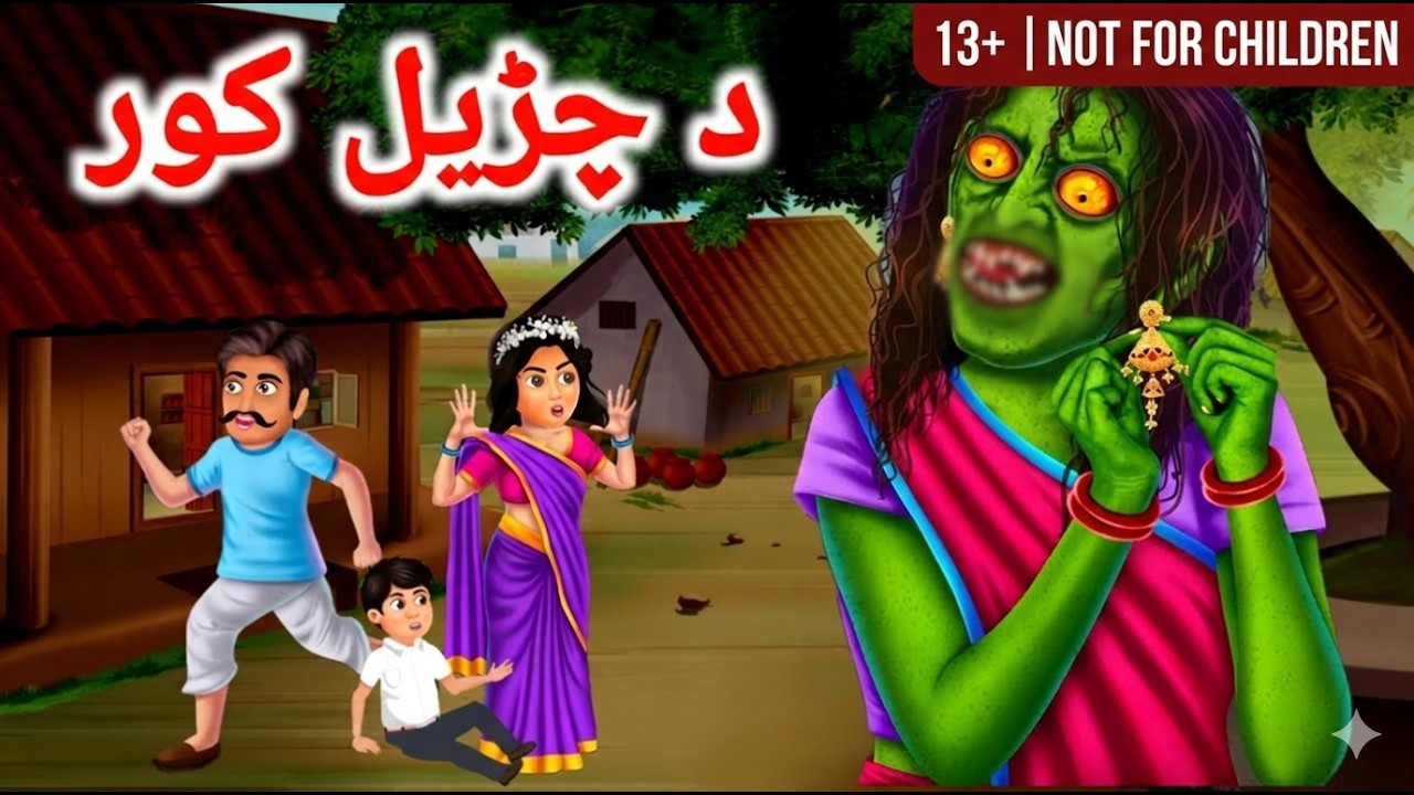 The Witch Home | د چڑیل کور | Pashto Cartoon | Pashto New Moral Story | Kashif's Chudail Stories