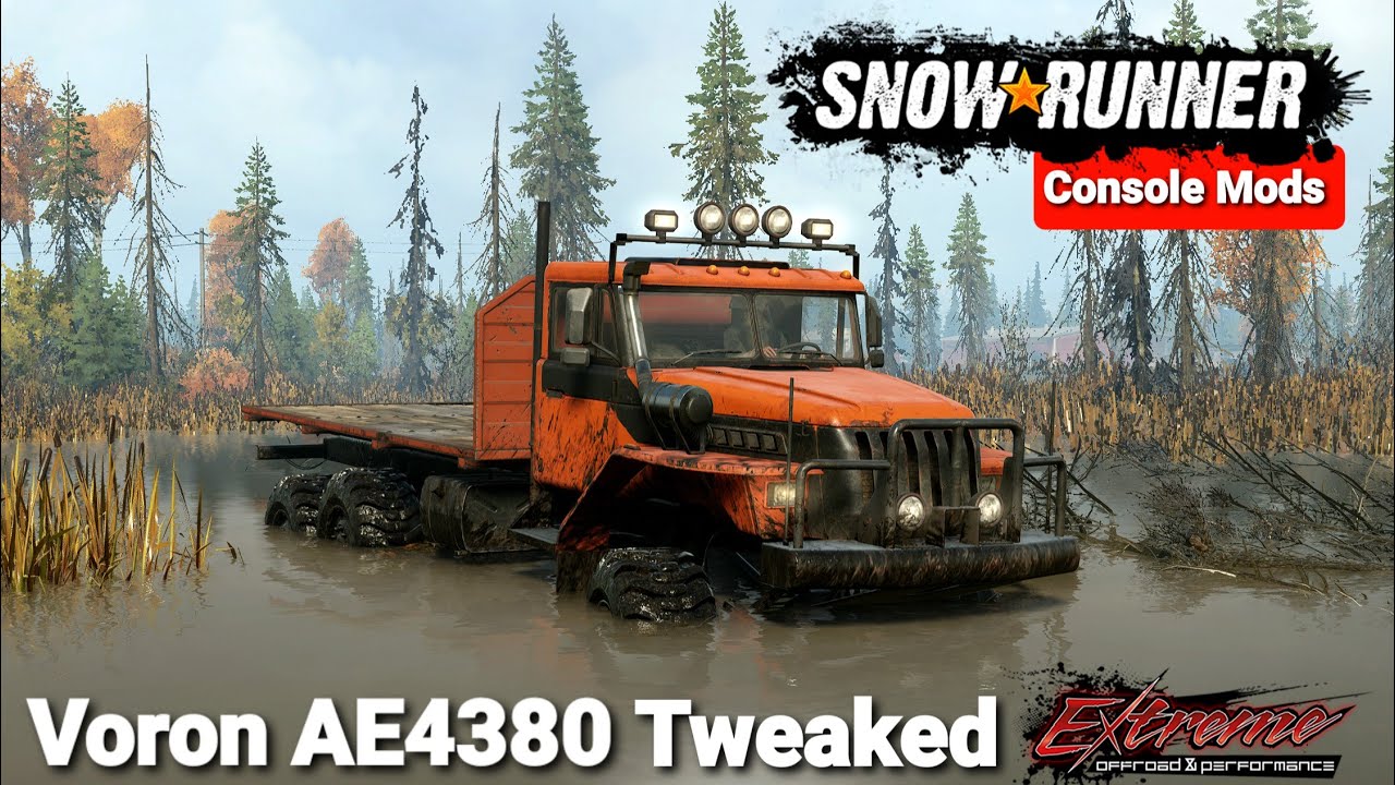 New Trucks Voron AE4380 Tweaked In SnowRunner Phase 5 Update