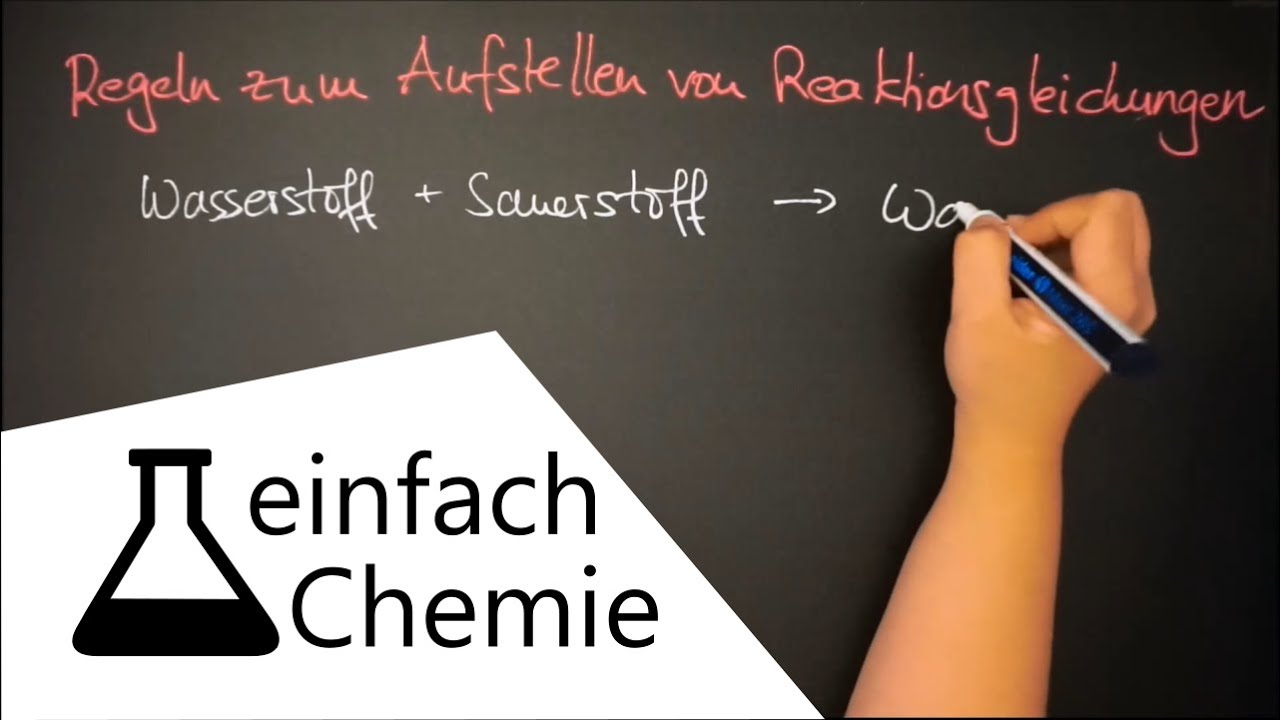 Reaktionsgleichungen aufstellen - Die Reaktion in Formeln