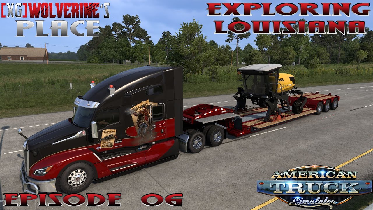 American Truck Simulator Exploring Louisiana Episode 06 Natchitoches to New Orleans