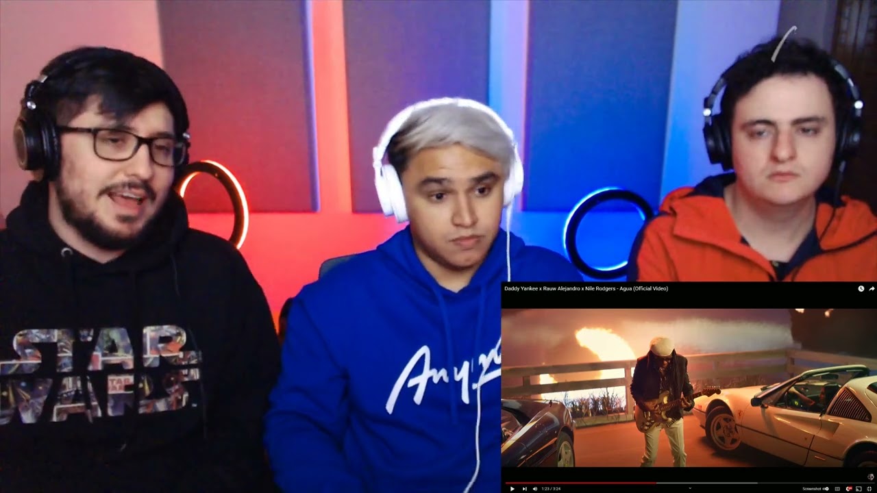[Reacción] Daddy Yankee x Rauw Alejandro x Nile Rodgers - Agua (Official Video) | ANYMAL LIVE 🔴
