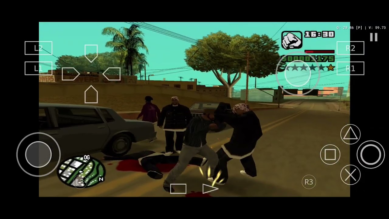 Gta san Andreas phone gameplay aethersx2 emulator 