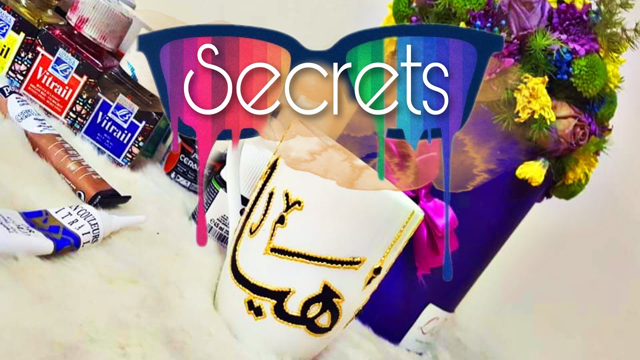 اسرار الكتابة على الزجاج / اختيار الألوان / طريقة كتابة اسم هيا Glass Painting SecretsTutorial /Haya