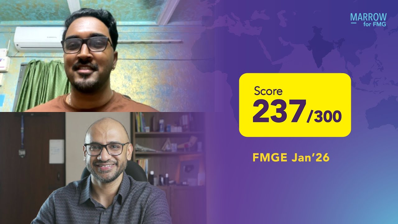 Dr Nikhil (Plan C), 237/300 in FMGE Jan’26 shares his preparation strategy with Dr Abbas