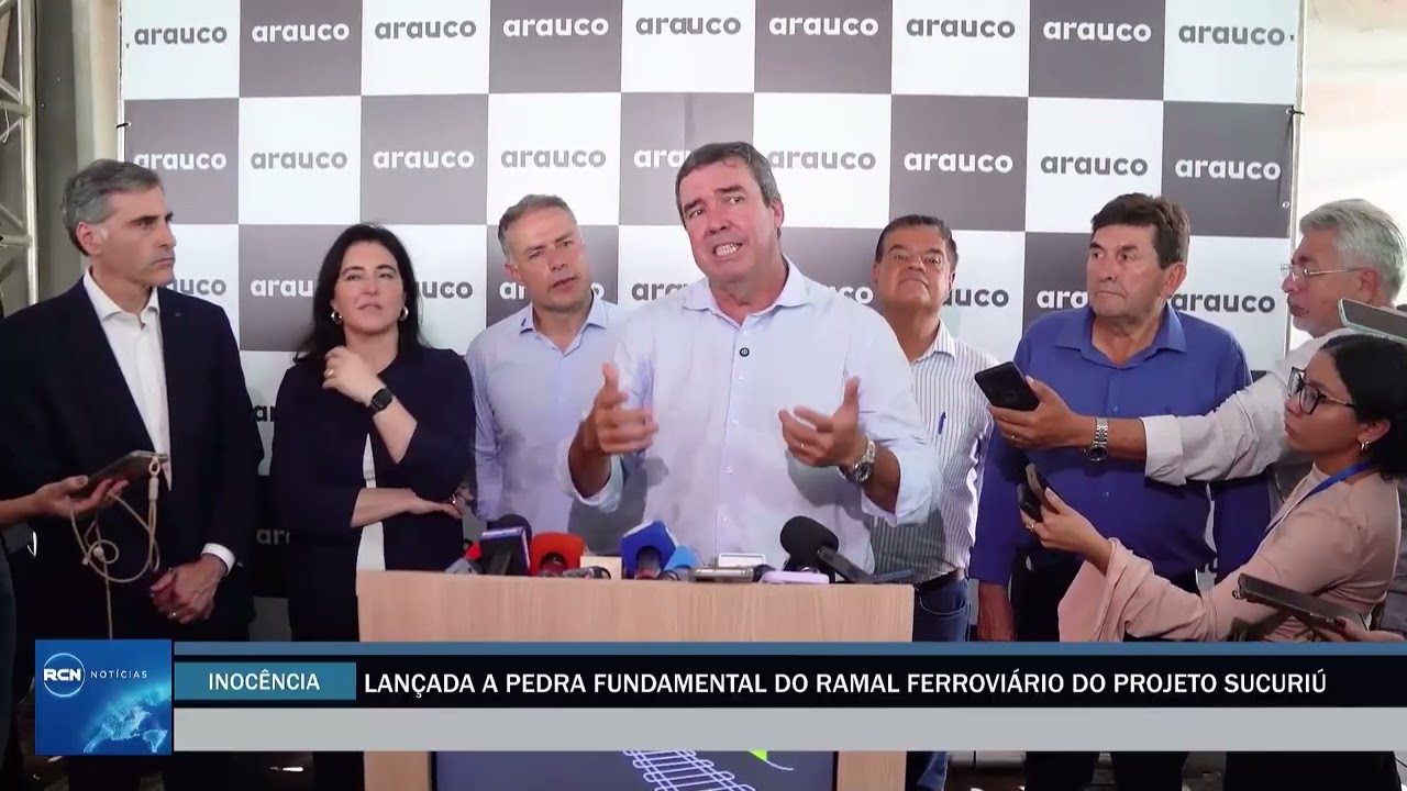 Lançada a pedra fundamental do ramal ferroviário do Projeto Sucuriú