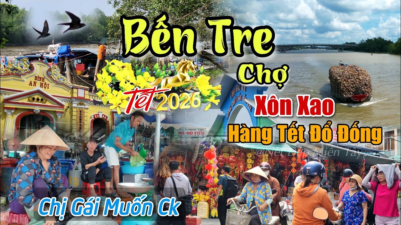 Về Chợ Bến Tre Xôn Xao Trước Tết 2026 Gặp 2 Chị Gái Bán Cá Tuyển Chồng Nước Ngoài Muốn Đi Đài Loan