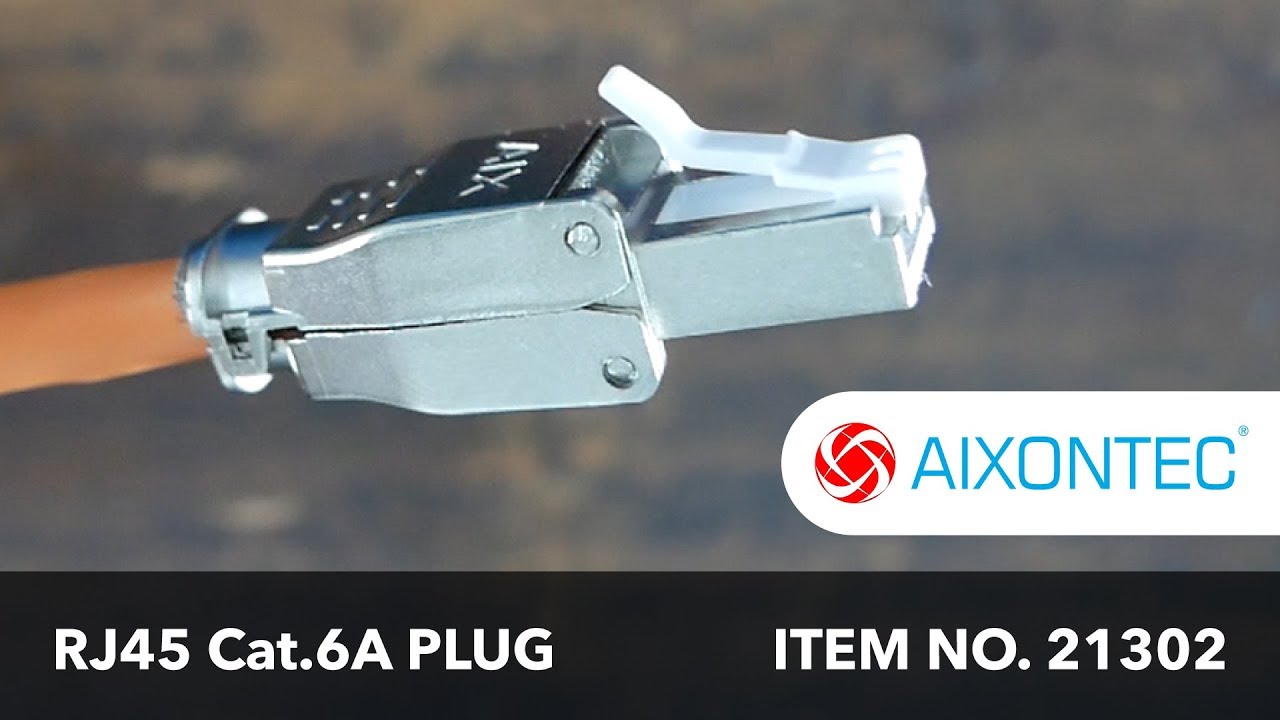 Assembly instruction Cat.6A RJ45 Plug Item No. 21302 - English