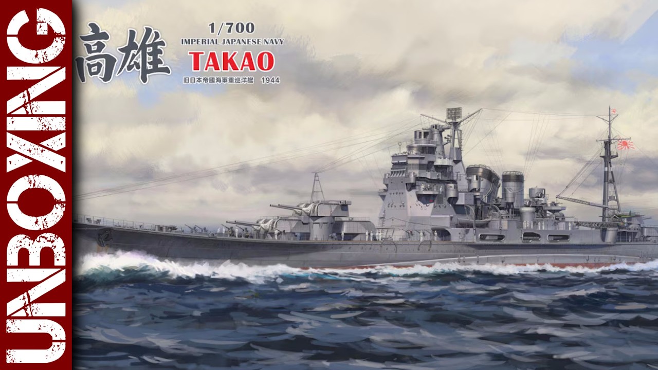 Совершенно новая модель тяжелого крейсера IJN Takao времен Второй мировой войны в масштабе 1/700 ...