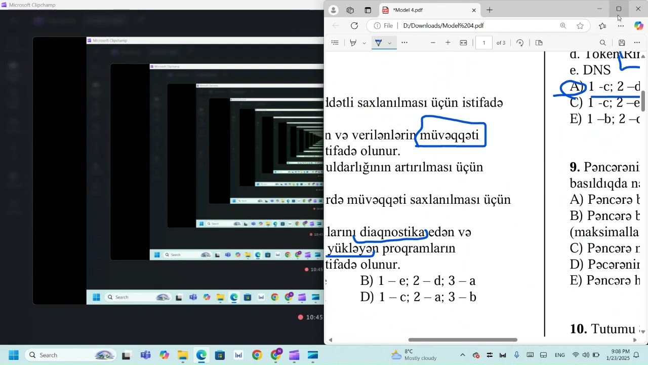Dim çətin tipli model suallarının izahı.Model 4 İnformatika Nihal Tahirli