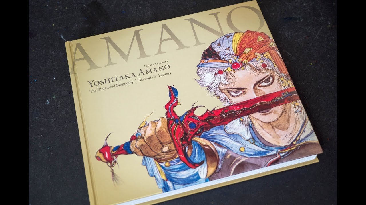 (book flip) Yoshitaka Amano: The Illustrated Biography-Beyond the Fantasy
