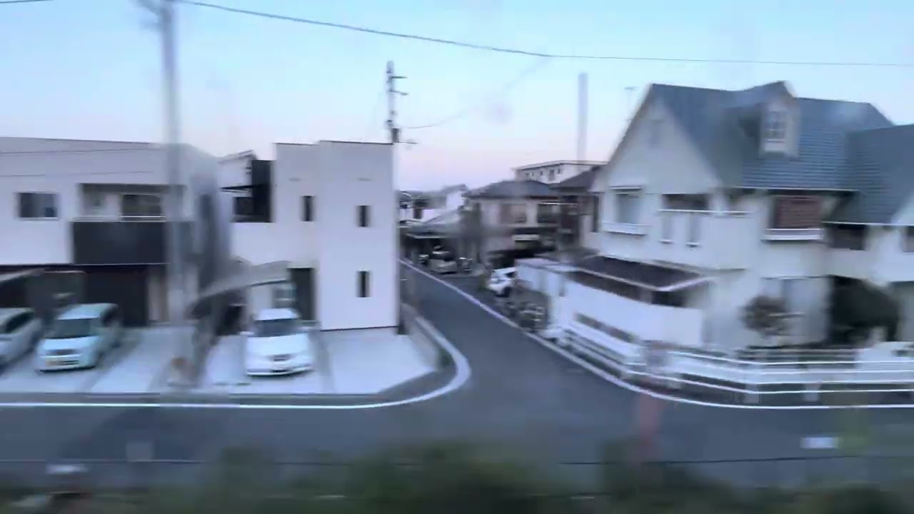 新松山駅1番列車松山〜伊予北条車窓いしづち・しおかぜ6号