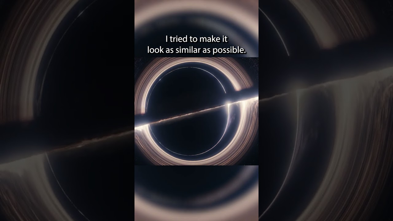 How Gargantua Should Have Looked #shorts #interstellar #space