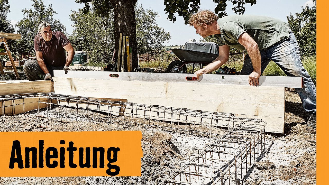 Ringfundament bauen | HORNBACH Meisterschmiede