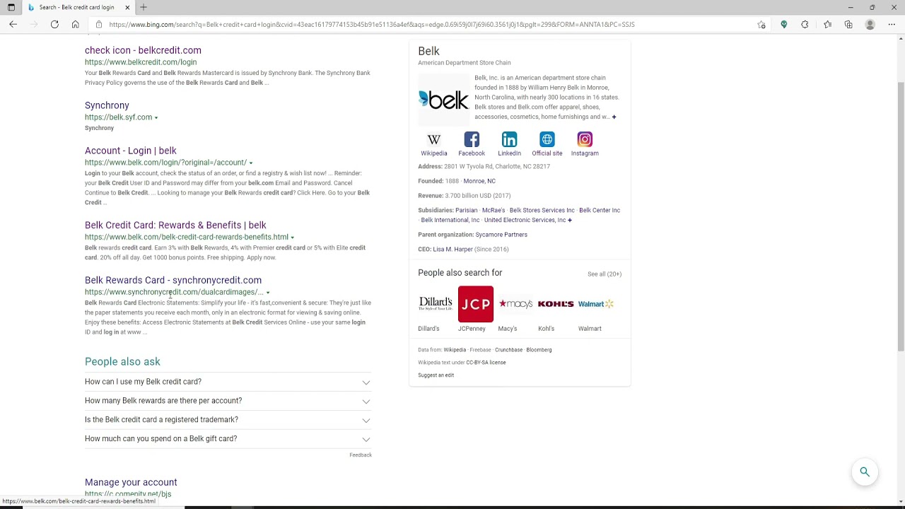 How to Login Belk Credit Card Account Online? Belk Credit Card Sign In 2021