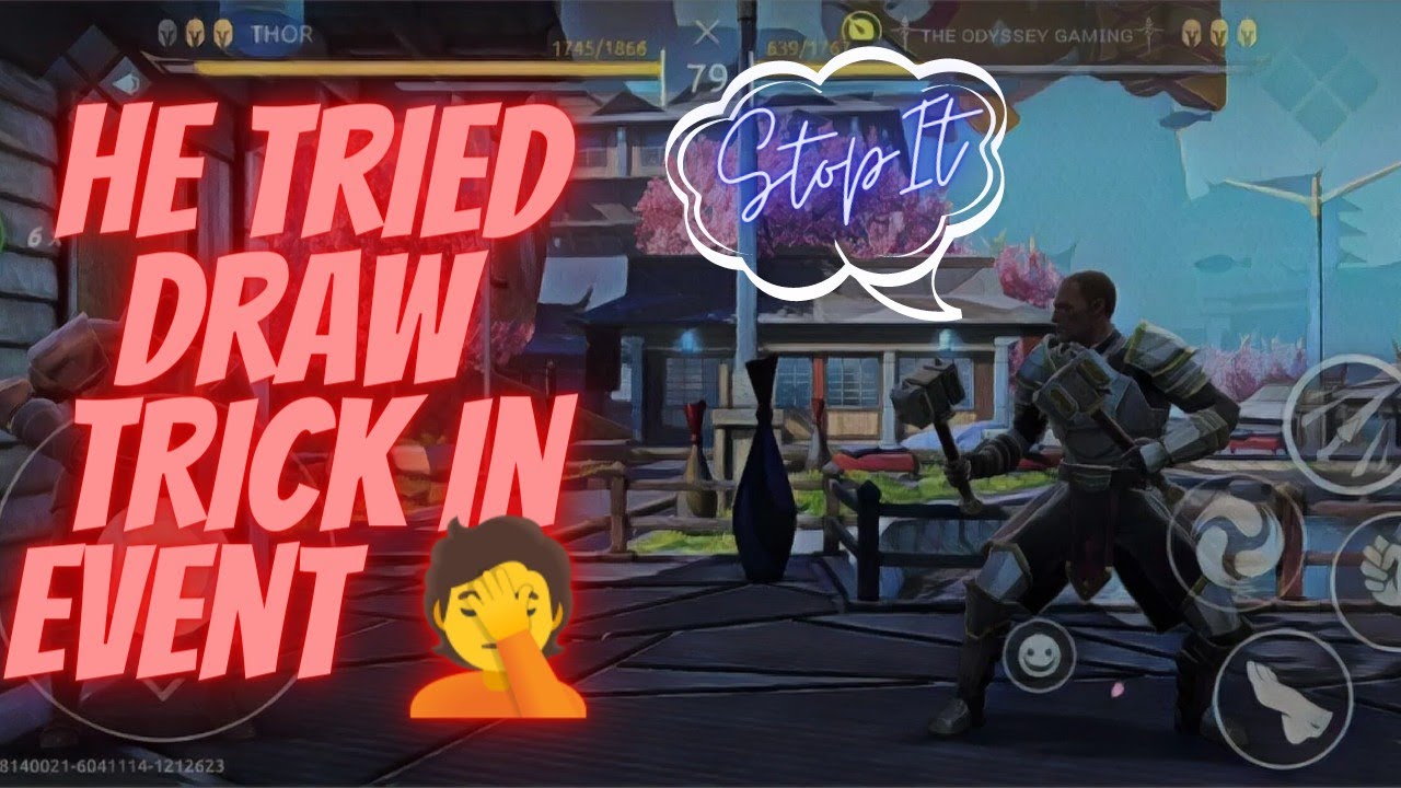 camper again failed to use draw trick in the event😆🤦 || blossom festival event || Shadow Fight Arena