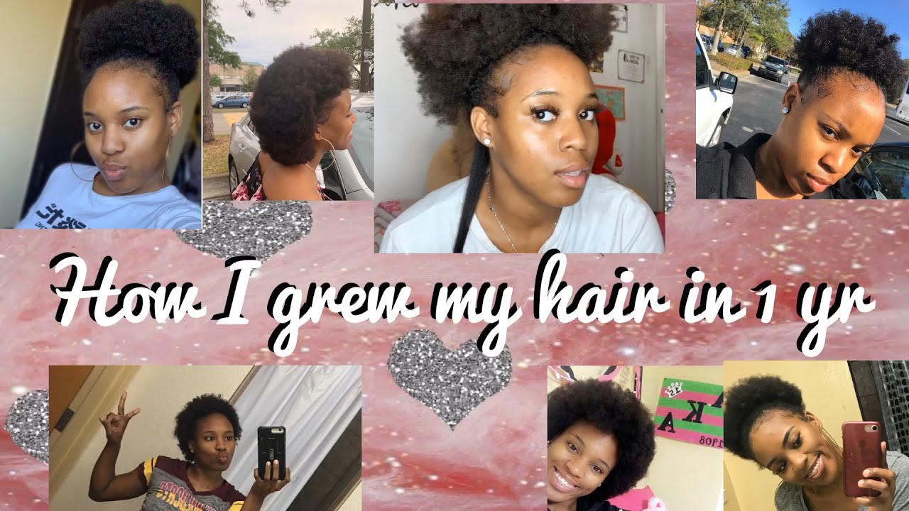 HOW I GREW MY NATURAL HAIR | 1 YEAR GROWTH