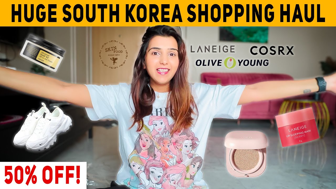 Shopping In Korea & Shopping Haul - Skincare, Cosmetics, Clothes, Shoes and More