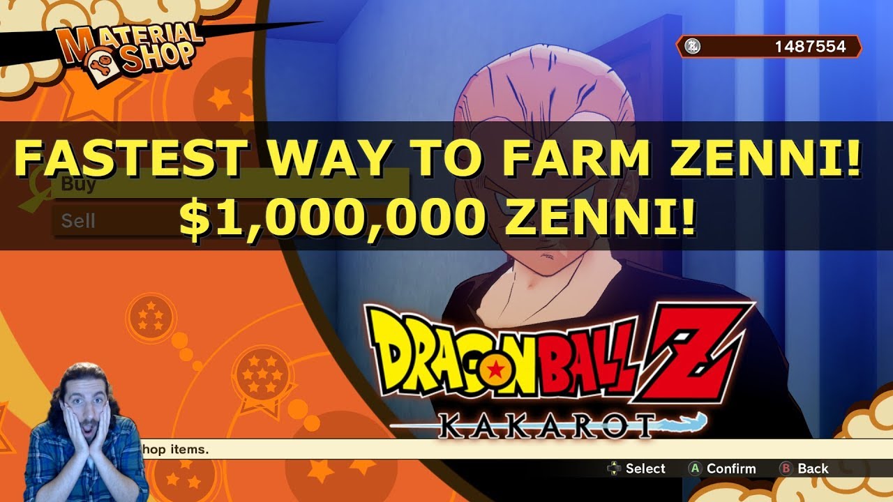Dragon Ball Z Kakarot Fastest Way To Farm Zenni | DBZ | How To Grind Money Fast | Tips and Tricks