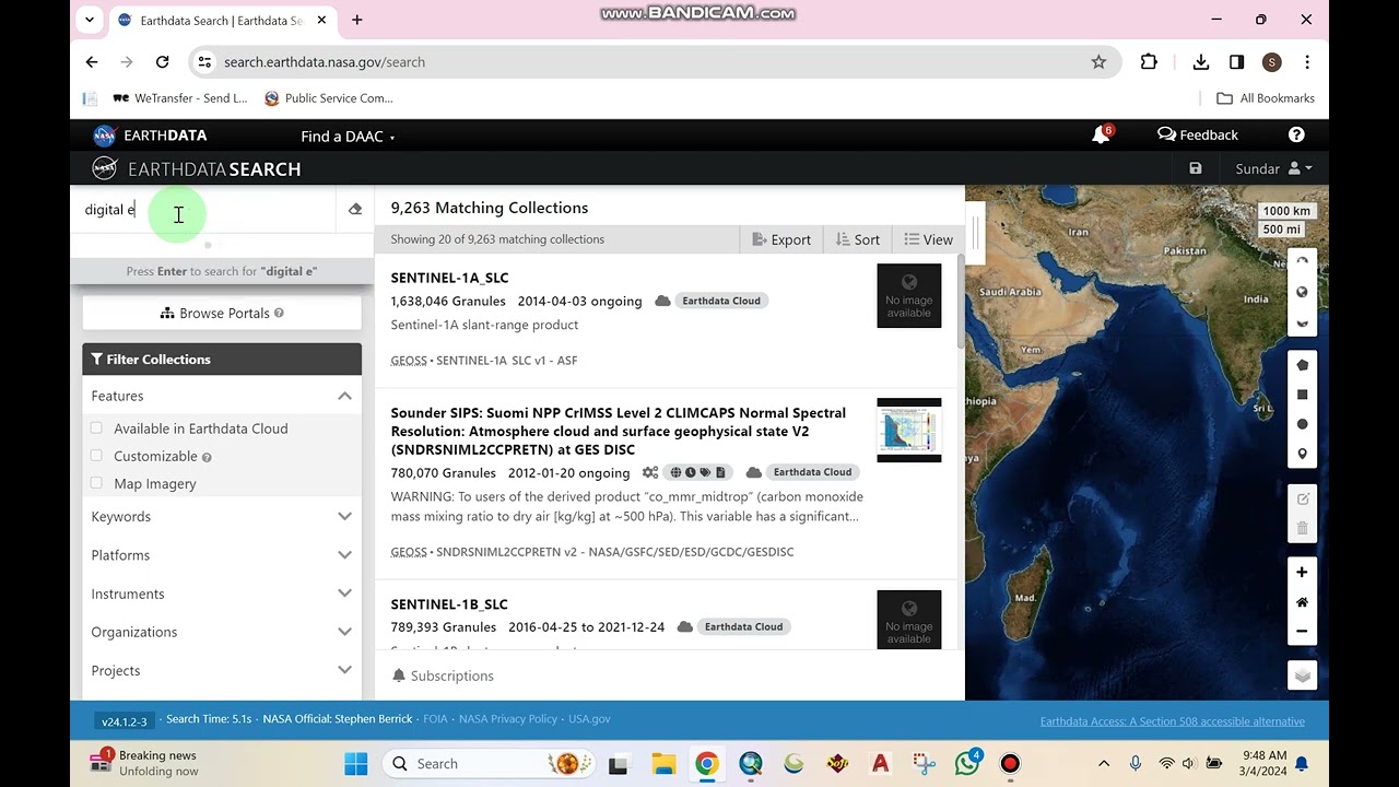 How to download Digital Elevation Model (DEM) data from Earthdata NASA.