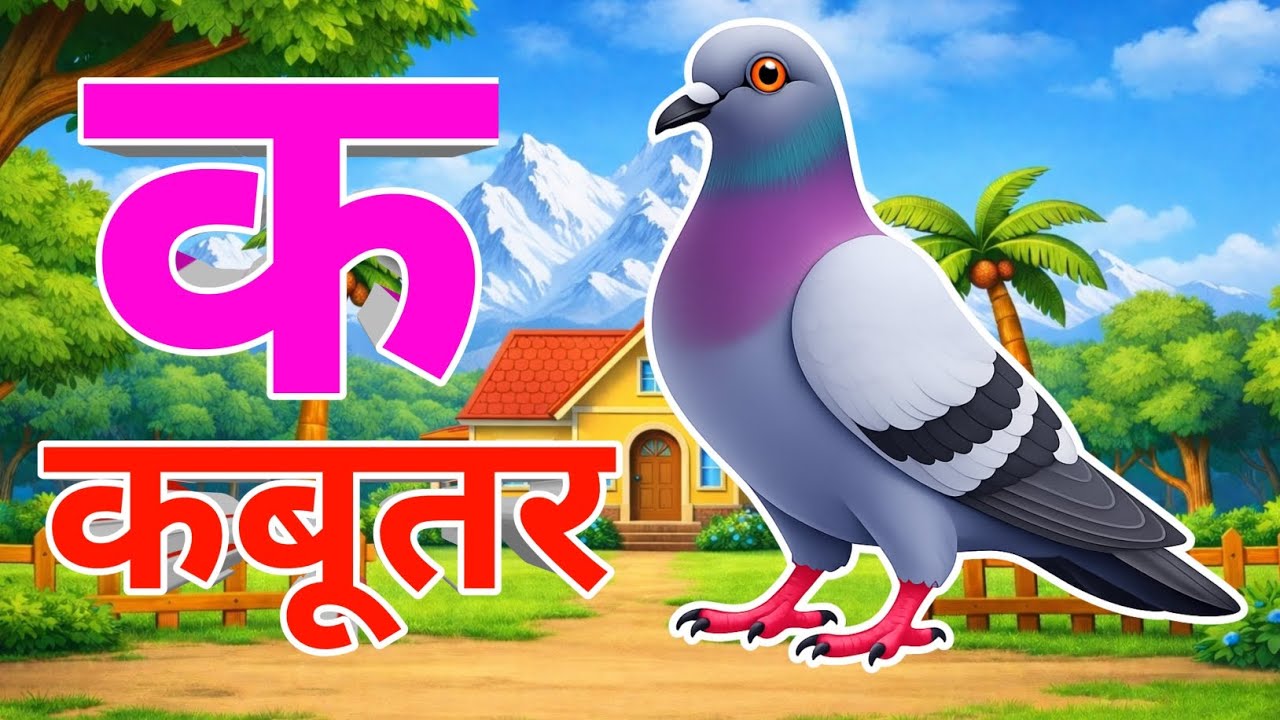अ से अनार, आ से आम, हिंदी वर्णमाला, ka se kabutar, a se anar, aa se aam, हिंदीस्वरब्यंजन #kidssong