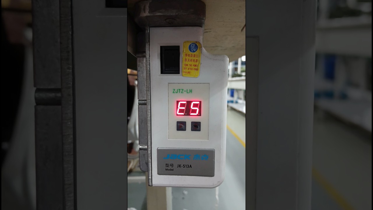 Jack Control box Error-5 solution/Sewing machines