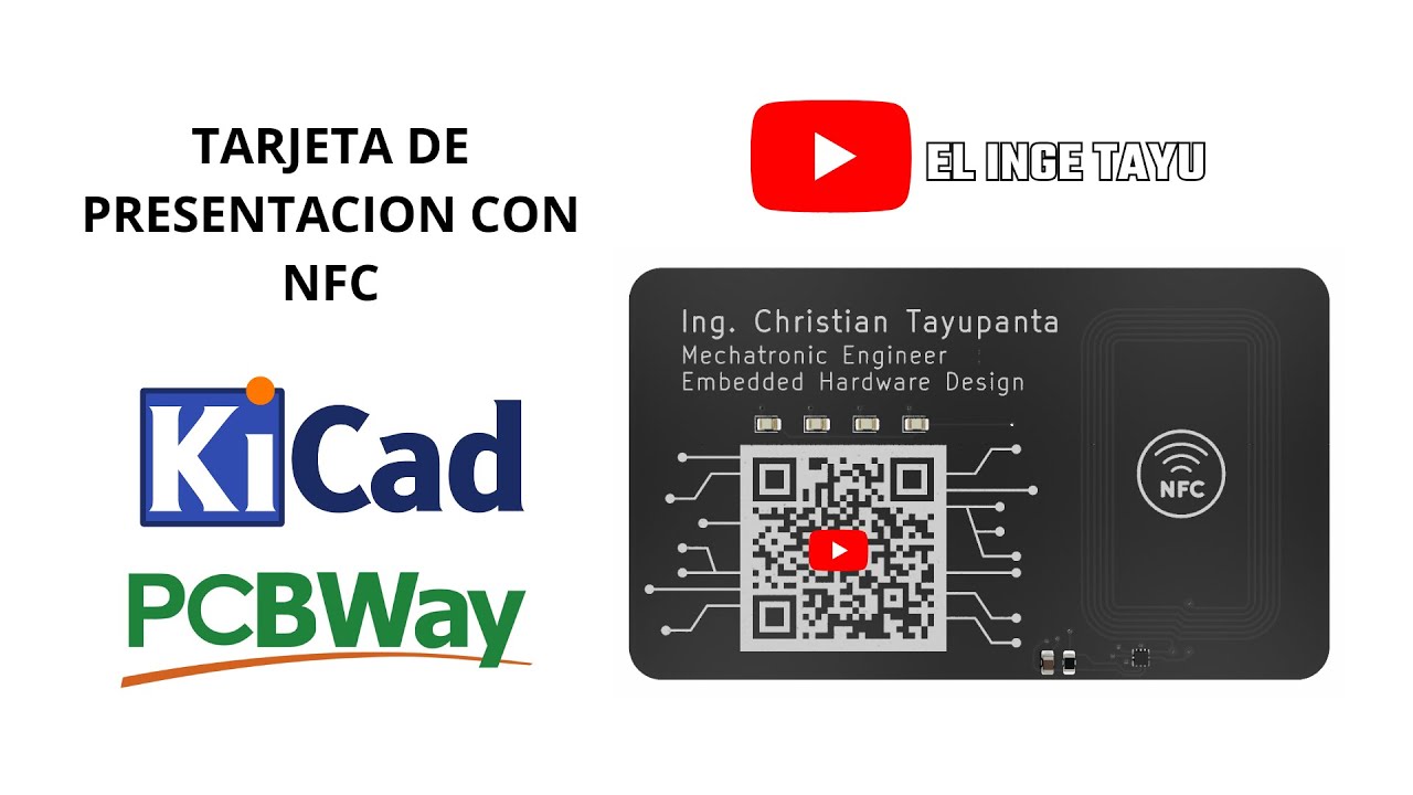 TARJETA DE PRESENTACION CON NFC - KICAD 9.0