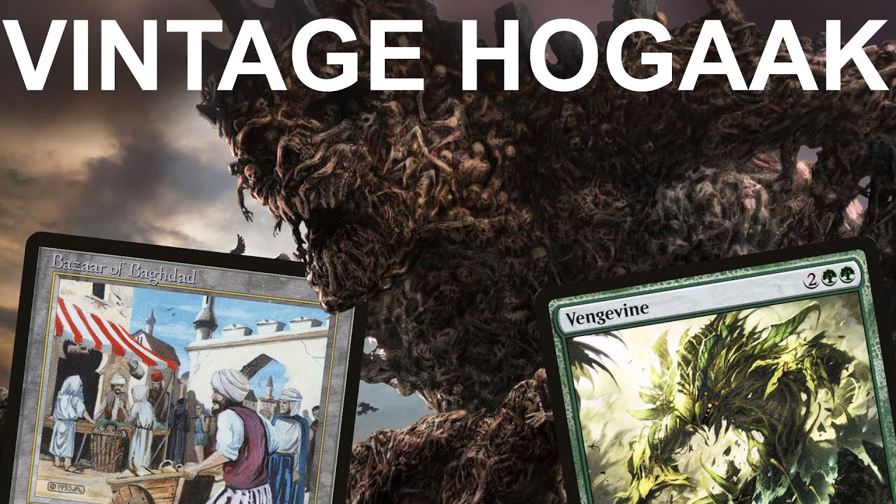 GAAAAAAAAAAK! Vintage Hogaak Vine. Bazaar of Baghdad Graveyard Aggro. Vengevine Ouphe Power 9 MTG