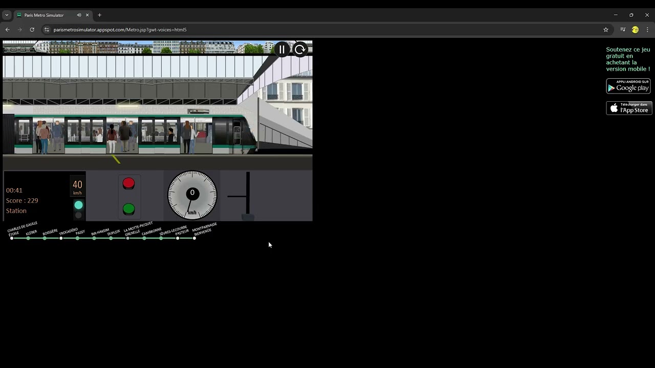 Paris Métro Simulator ligne 6 en MP89