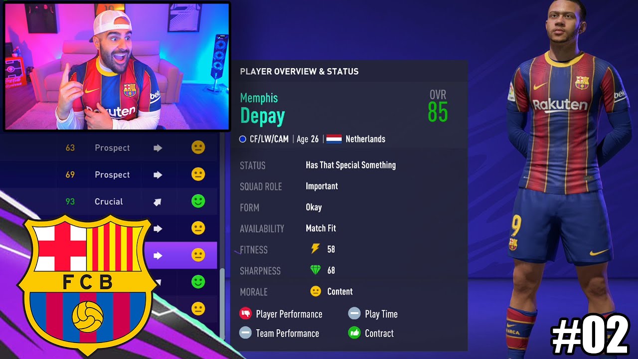 INSANE DEPAY SIGNING!! FIFA 21 Career Mode Barcelona #02