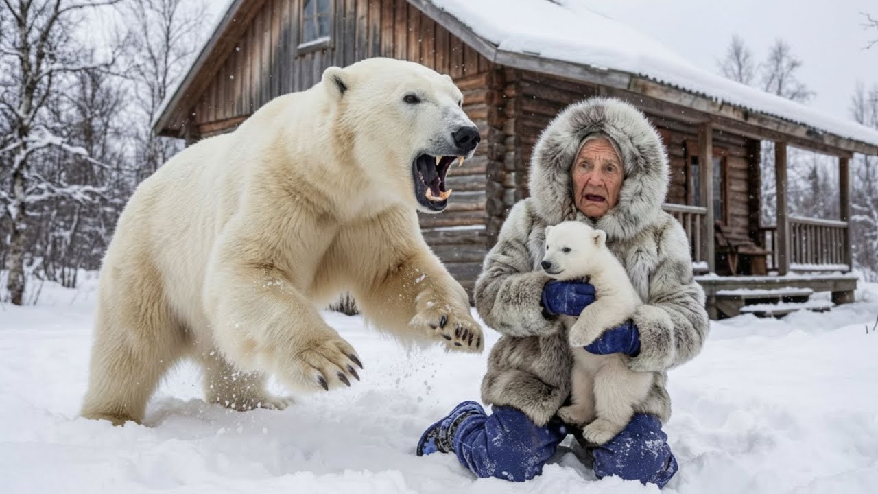 SHE RESCUED A FREEZING BEAR CUB… THEN A MIRACLE APPEARED AT HER DOORSTEP | YAKUTIA, -71°C
