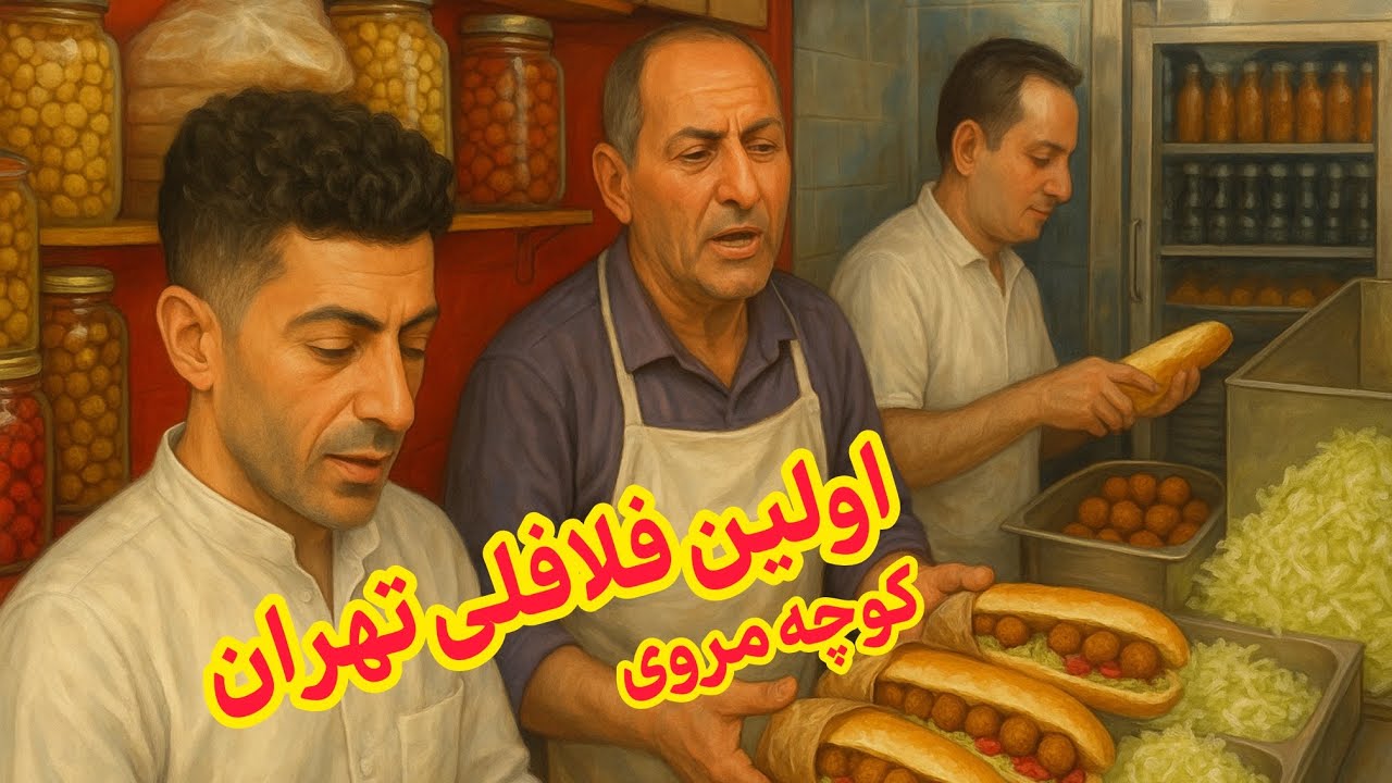 شلوغ ترین فلافلی بازار که براش صف میکشن!