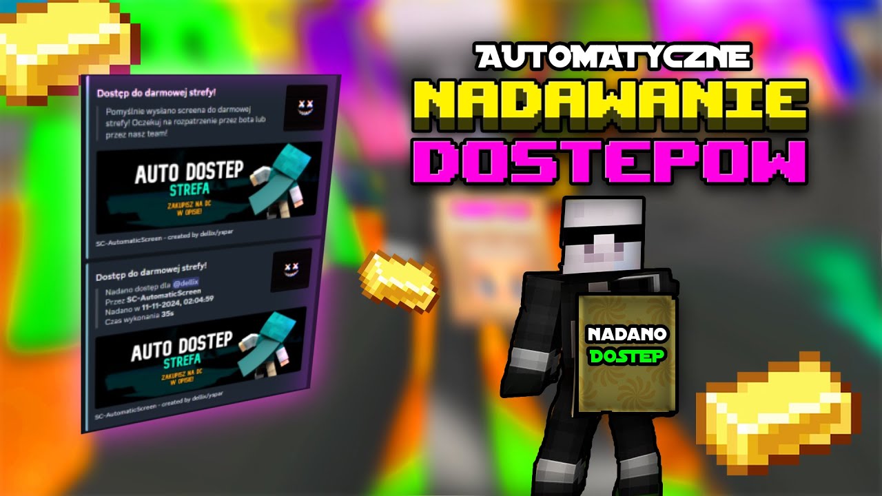 [$] AUTOMATYCZNE DOSTĘPY NA SERWER CODE | AUTORSKI DISCORD BOT 🚀