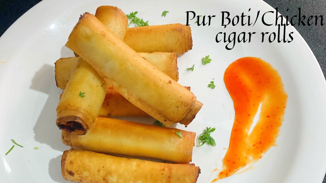 Chicken cigar rolls recipe | Pur boti | Ramzan special recipes