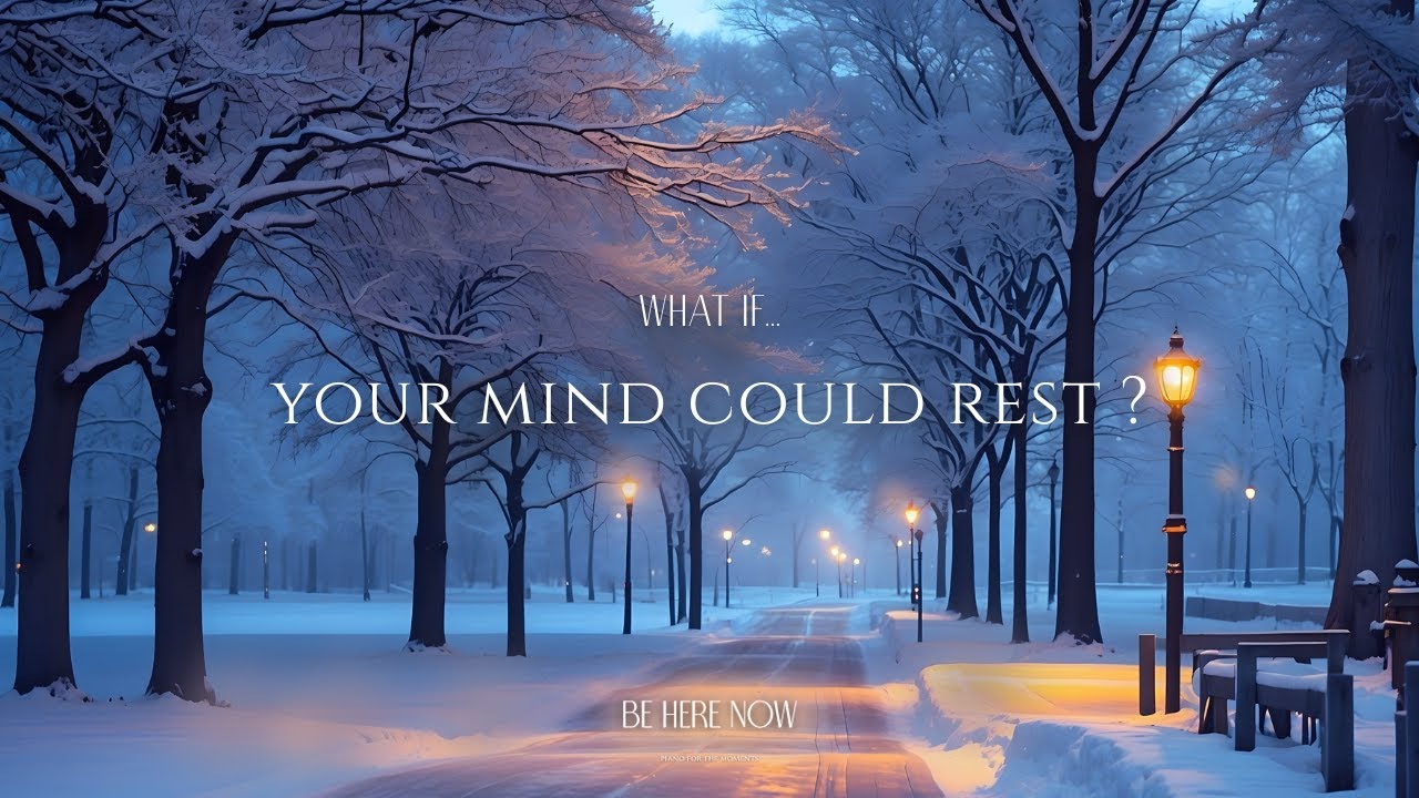 What If Your Mind Could Rest Tonight 🌨️❄️ Gentle Piano for Overthinking & Stress Relief