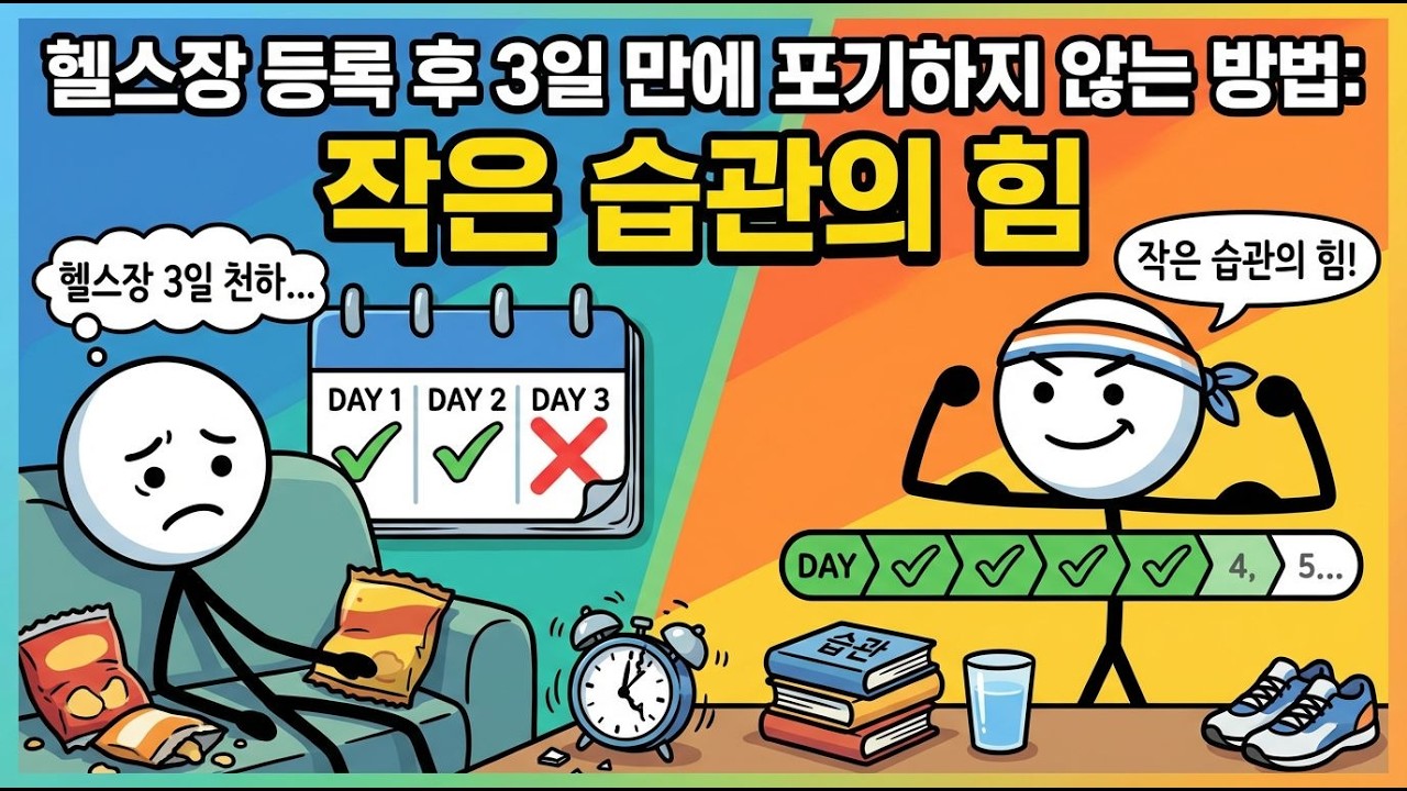 왜 우리는 헬스장을 3일 만에 포기할까?