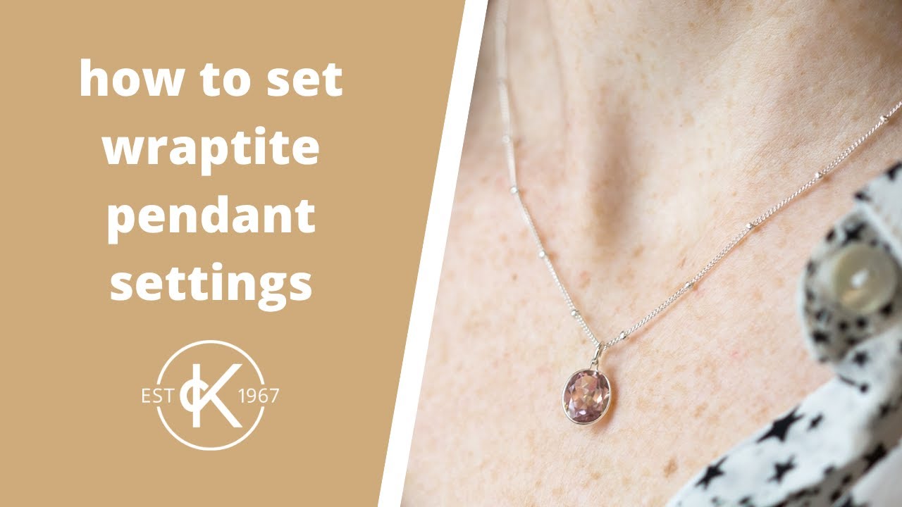 How To Set A Wraptite Pendant & Create A Necklace | Kernowcraft